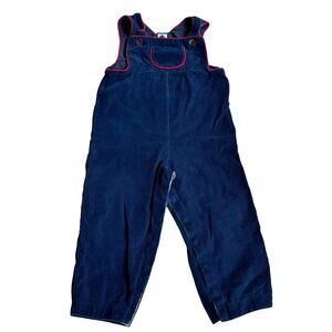Busy Bees Blue Corduroy Overalls - Size 24 Months
